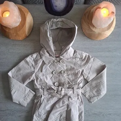 Trench veste fille 24-36 mois